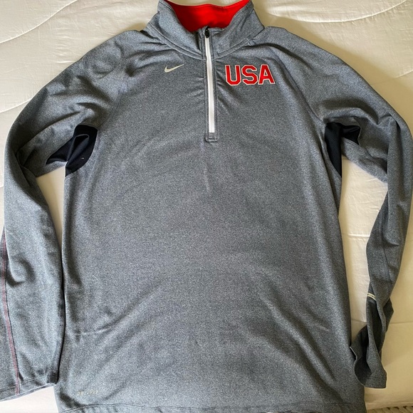Nike USA Dri-Fit Running Performance Top - Picture 1 of 4